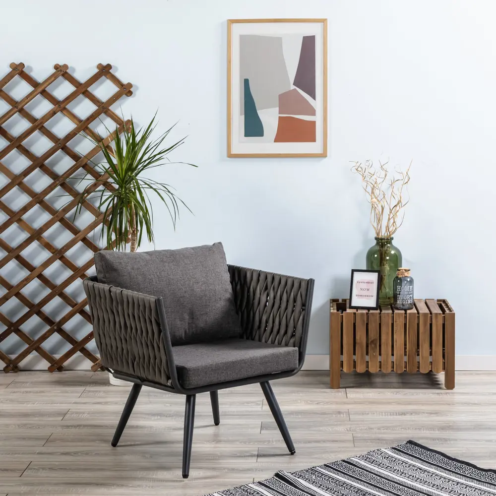 Фото 9 Кухонный стул R-home Tosca 70x74x76 см ротанг цвет черный Фото 9 Кухонный стул R-home Tosca 70x74x76 см ротанг цвет черный