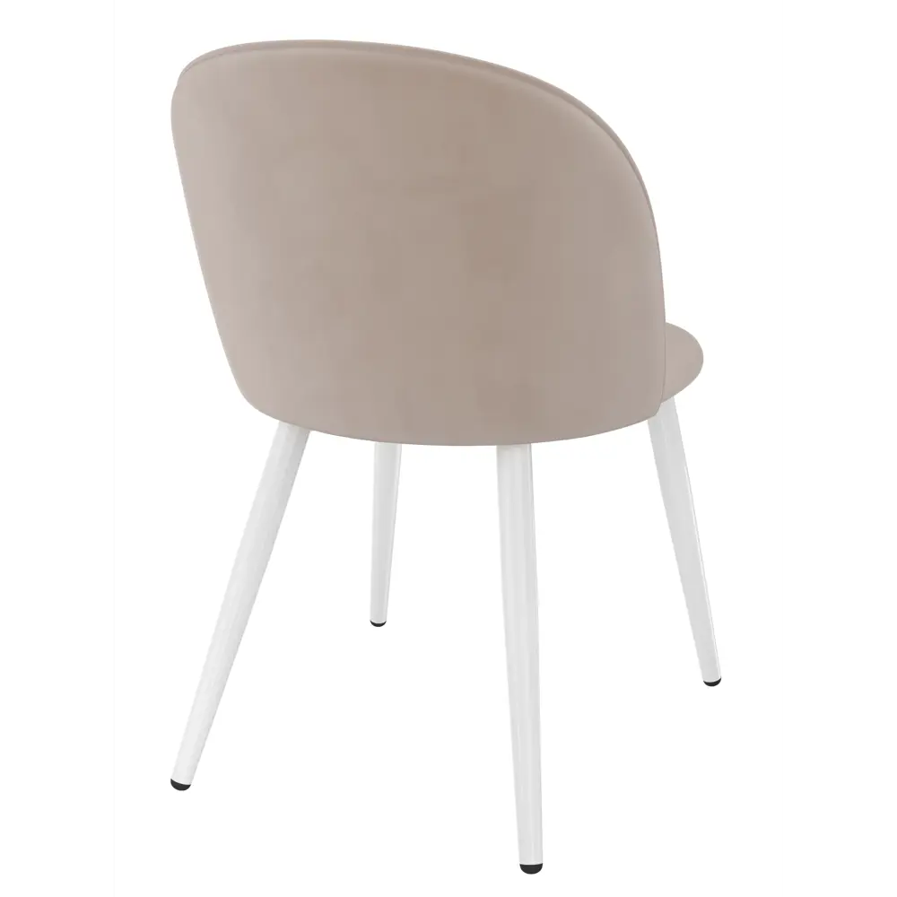 Фото 5 Стул Milavio Венский AMO-2Б 46x78x55 см велюр цвет бежевый/белый