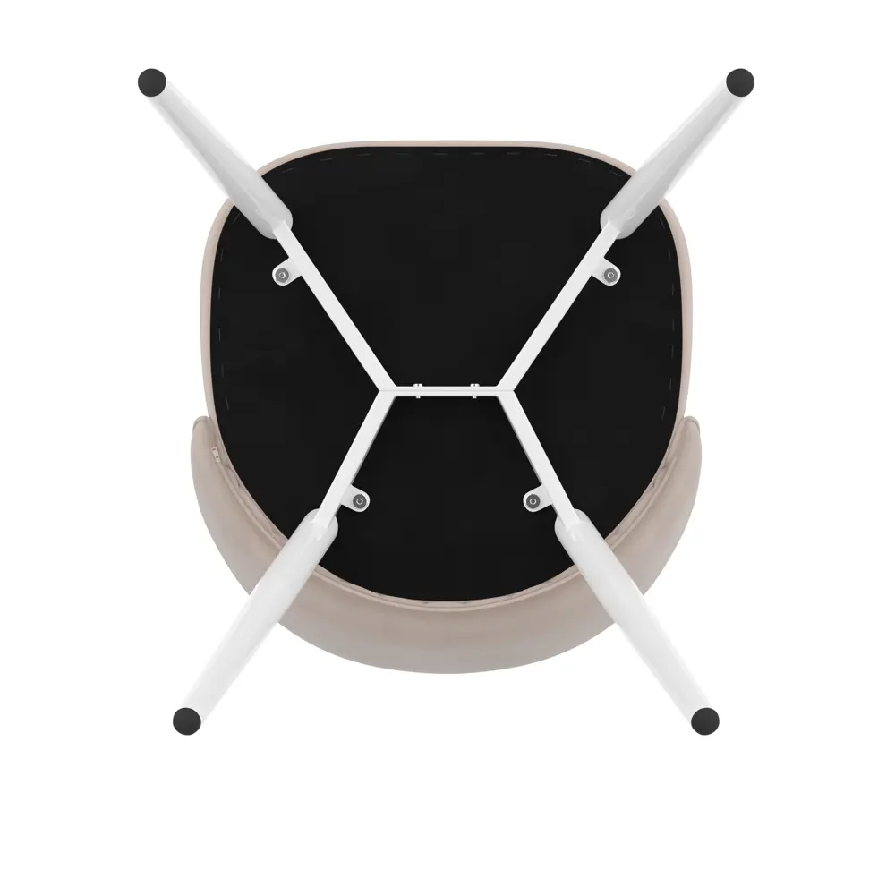 Фото 7 Стул Milavio Венский AMO-2Б 46x78x55 см велюр цвет бежевый/белый