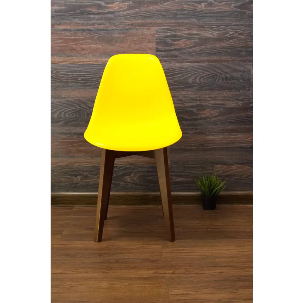 Фото 2 Комплект стульев 2 шт Zip-Mebel Сашш 45x83x46 см ABS-пластик цвет желтый/темное дерево Фото 2 Комплект стульев 2 шт Zip-Mebel Сашш 45x83x46 см ABS-пластик цвет желтый/темное дерево