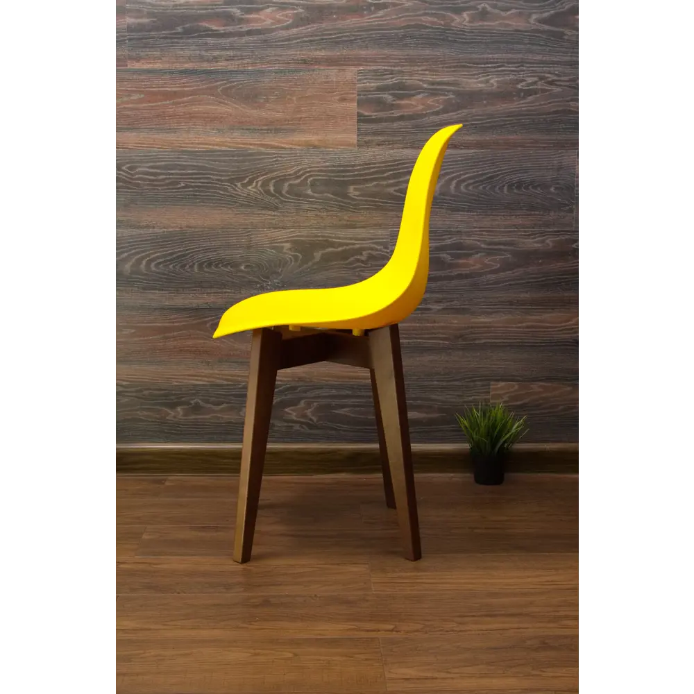 Фото 4 Комплект стульев 2 шт Zip-Mebel Сашш 45x83x46 см ABS-пластик цвет желтый/темное дерево Фото 4 Комплект стульев 2 шт Zip-Mebel Сашш 45x83x46 см ABS-пластик цвет желтый/темное дерево