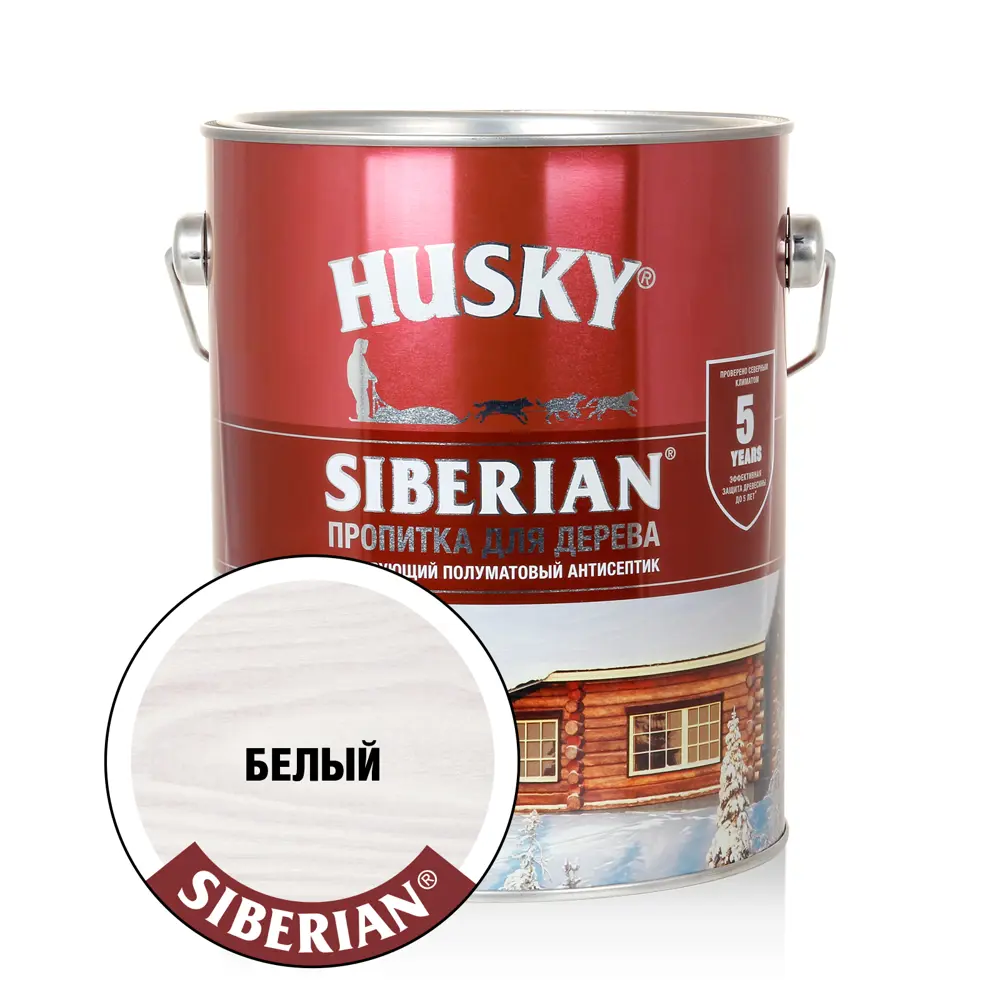 Фото Антисептик HUSKY 28808 полуматовый белый 2.7 л Фото Антисептик HUSKY 28808 полуматовый белый 2.7 л