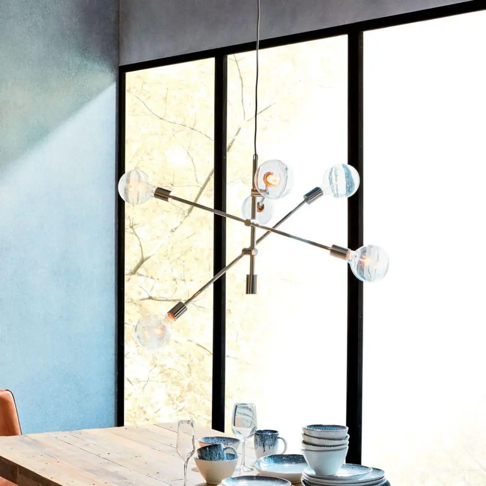 Фото Люстра потолочная IMPERIUMLOFT 191623-22 Mobile Chandelier 6 ламп 12 м² цвет хром Фото Люстра потолочная IMPERIUMLOFT 191623-22 Mobile Chandelier 6 ламп 12 м² цвет хром