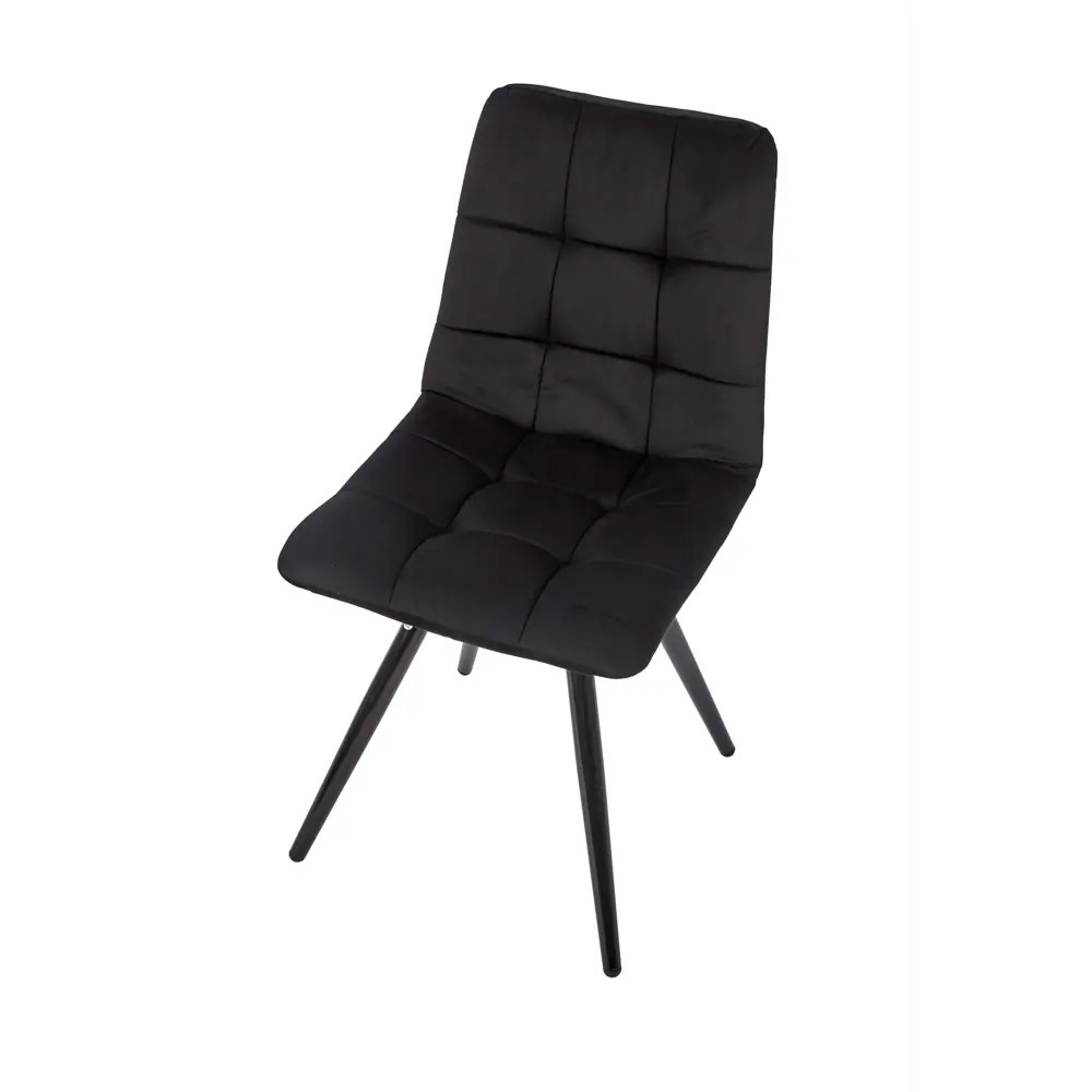 Фото 2 Комплект обеденных стульев 2 шт Polini Home berlin sm 44x86x39 см велюр цвет черный