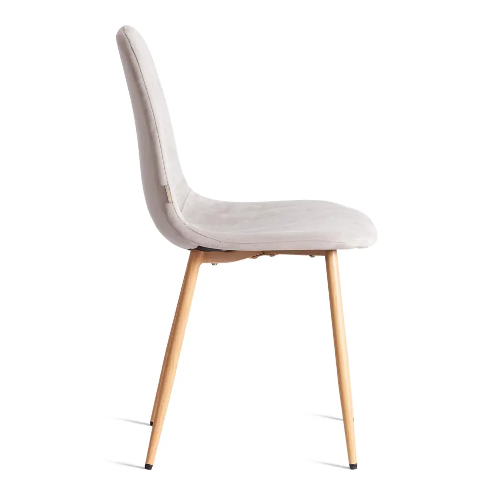 Фото 2 Комплект кухонных стульев 4 шт Tetchair Breeze 44x86x53 см велюр цвет светло-серый/натуральный Фото 2 Комплект кухонных стульев 4 шт Tetchair Breeze 44x86x53 см велюр цвет светло-серый/натуральный