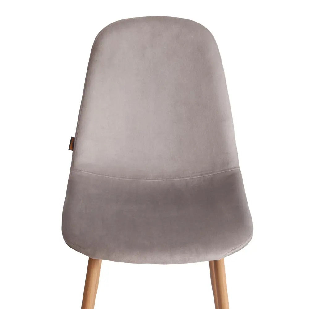 Фото 4 Комплект кухонных стульев 4 шт Tetchair Breeze 44x86x53 см велюр цвет светло-серый/натуральный Фото 4 Комплект кухонных стульев 4 шт Tetchair Breeze 44x86x53 см велюр цвет светло-серый/натуральный