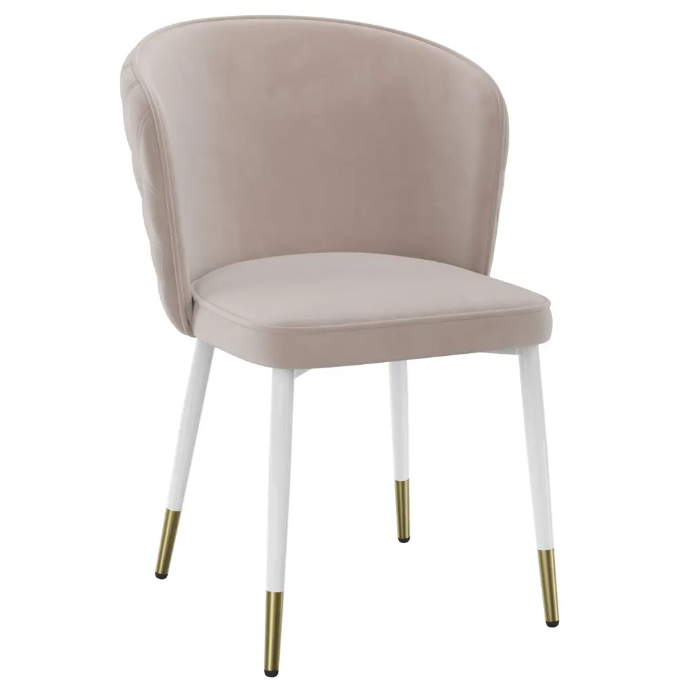 Фото 2 Стул для кухни обеденный Milavio Y801 Peach 70032 Box 57x83x49 см велюр цвет бежевый Фото 2 Стул для кухни обеденный Milavio Y801 Peach 70032 Box 57x83x49 см велюр цвет бежевый