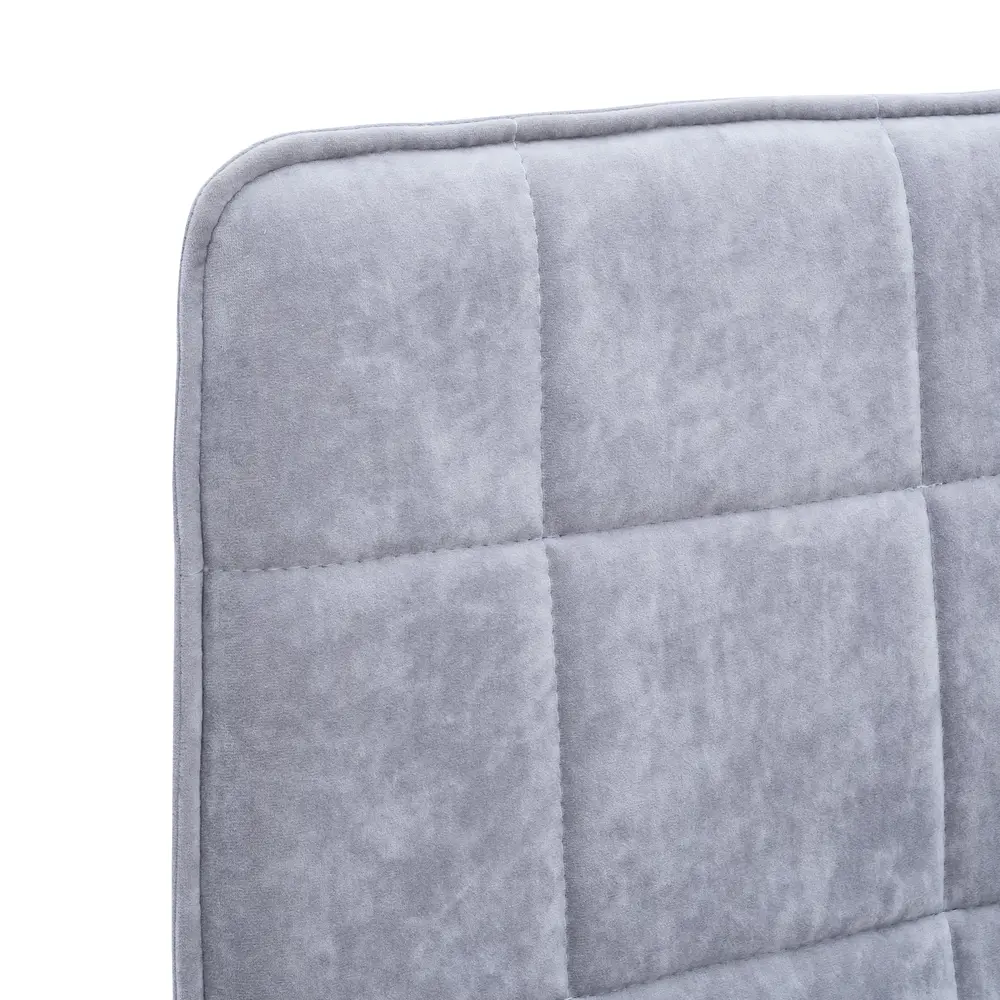 Фото 4 Стул Leset Норман металл белый ткань серый