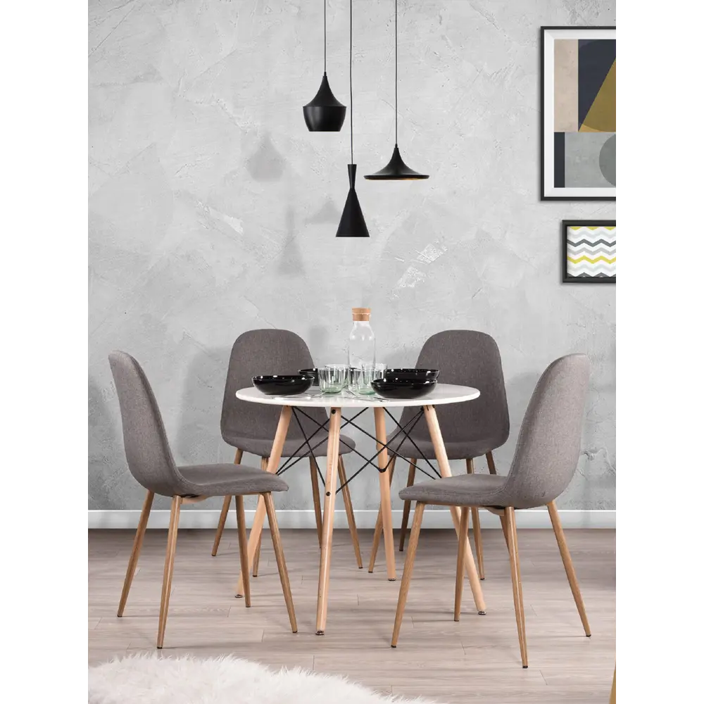 Фото 3 Стул кухонный Стул груп Валенсия 87x51.5x43 см рогожка цвет темно-серый DC-93025B 1009-26 Box