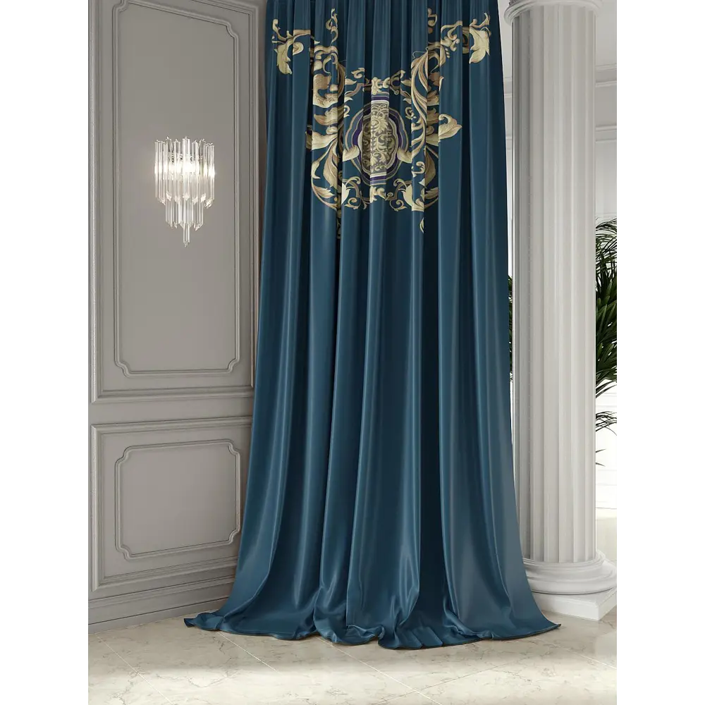 Фото 2 Штора на ленте Helga Домрис 150x300 см репс цвет бежевый HH752020 Фото 2 Штора на ленте Helga Домрис 150x300 см репс цвет бежевый HH752020