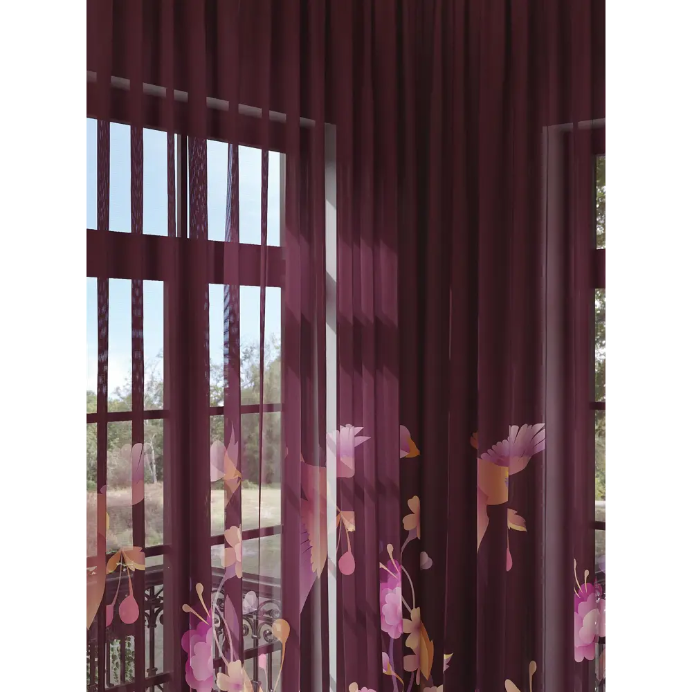 Фото 2 Тюль на ленте Helga Лиританс 150x280 см вуаль цвет розовый HH974451 Фото 2 Тюль на ленте Helga Лиританс 150x280 см вуаль цвет розовый HH974451