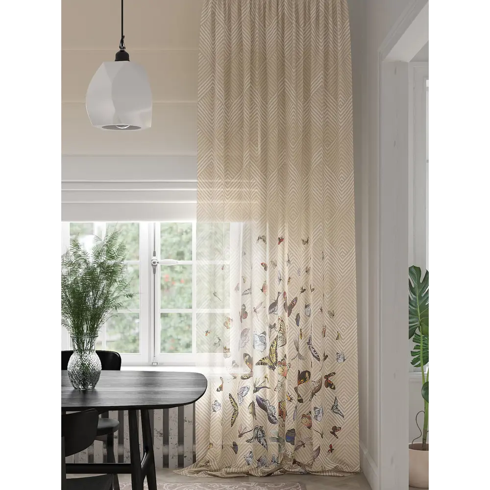 Фото 4 Тюль на ленте Helga Рифенкес 150x280 см вуаль цвет бежевый HH974452 Фото 4 Тюль на ленте Helga Рифенкес 150x280 см вуаль цвет бежевый HH974452