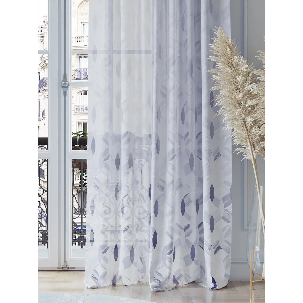 Фото 3 Тюль на ленте Helga Менмиренс вуаль 150x260 см цвет белый HH542135 Фото 3 Тюль на ленте Helga Менмиренс вуаль 150x260 см цвет белый HH542135