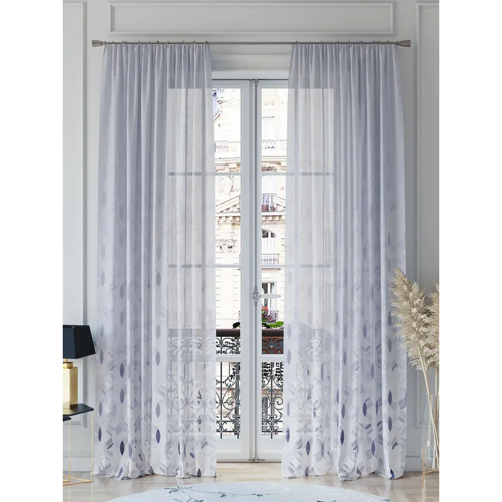 Фото 2 Тюль на ленте Helga Менмиренс вуаль 150x260 см цвет белый HH542135 Фото 2 Тюль на ленте Helga Менмиренс вуаль 150x260 см цвет белый HH542135