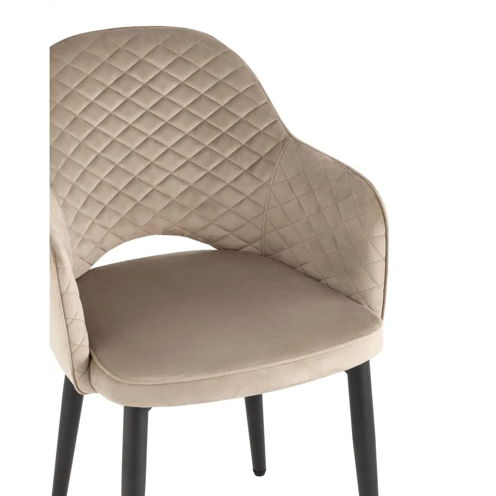 Фото 7 Комплект кухонных стульев 2 шт Стул груп Венера диамант 82x64x49 см велюр цвет шампань