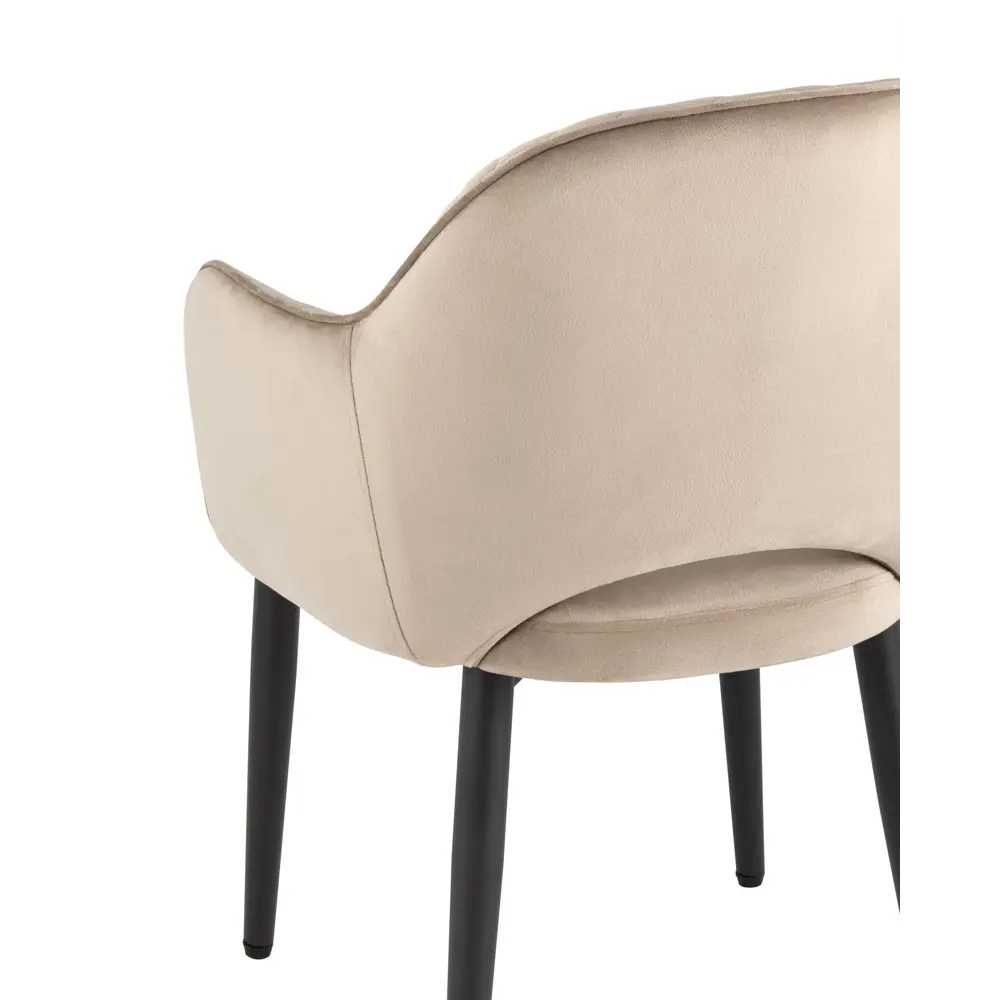 Фото 6 Комплект кухонных стульев 2 шт Стул груп Венера диамант 82x64x49 см велюр цвет шампань