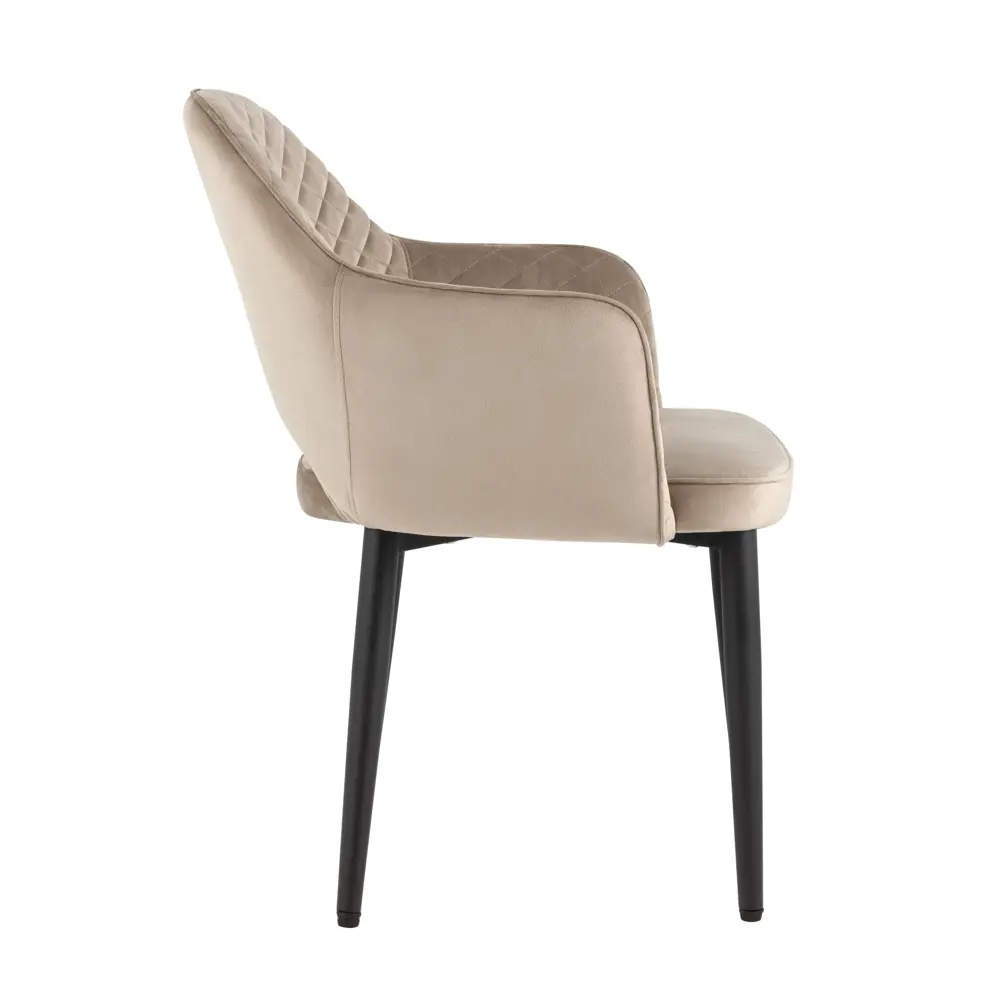 Фото 2 Комплект кухонных стульев 2 шт Стул груп Венера диамант 82x64x49 см велюр цвет шампань