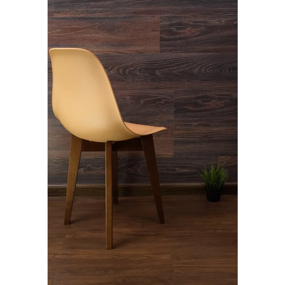 Фото 6 Комплект стульев 3 шт Zip-Mebel Сашш 45x83x46 см ABS-пластик цвет персиковый/темное дерево Фото 6 Комплект стульев 3 шт Zip-Mebel Сашш 45x83x46 см ABS-пластик цвет персиковый/темное дерево