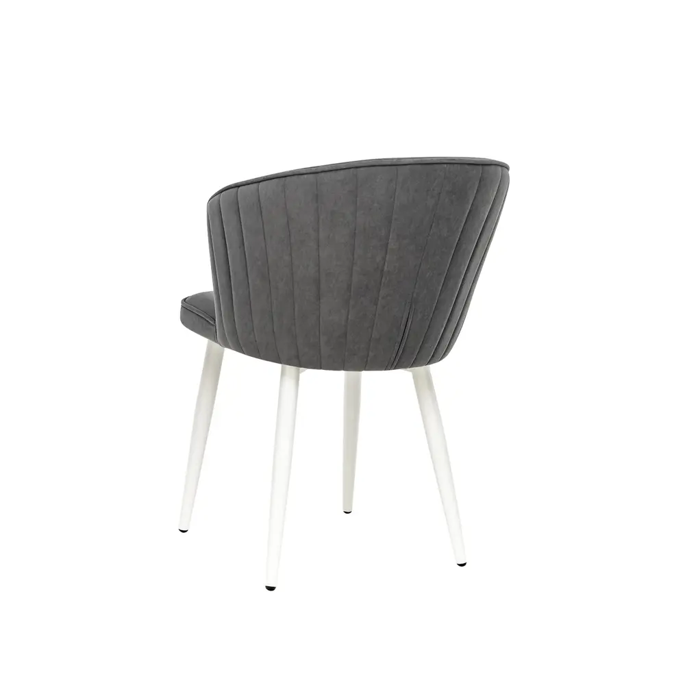 Фото 2 Стул Leset Эшби 49x86x63 см велюр цвет белый/графит