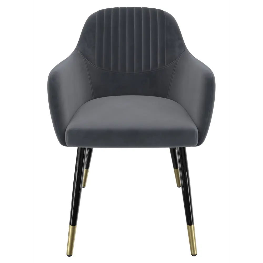 Фото 2 Стул для кухни обеденный Milavio Миллениум1/4Ч/З 45x85x58 см велюр цвет серый/серебристый Фото 2 Стул для кухни обеденный Milavio Миллениум1/4Ч/З 45x85x58 см велюр цвет серый/серебристый