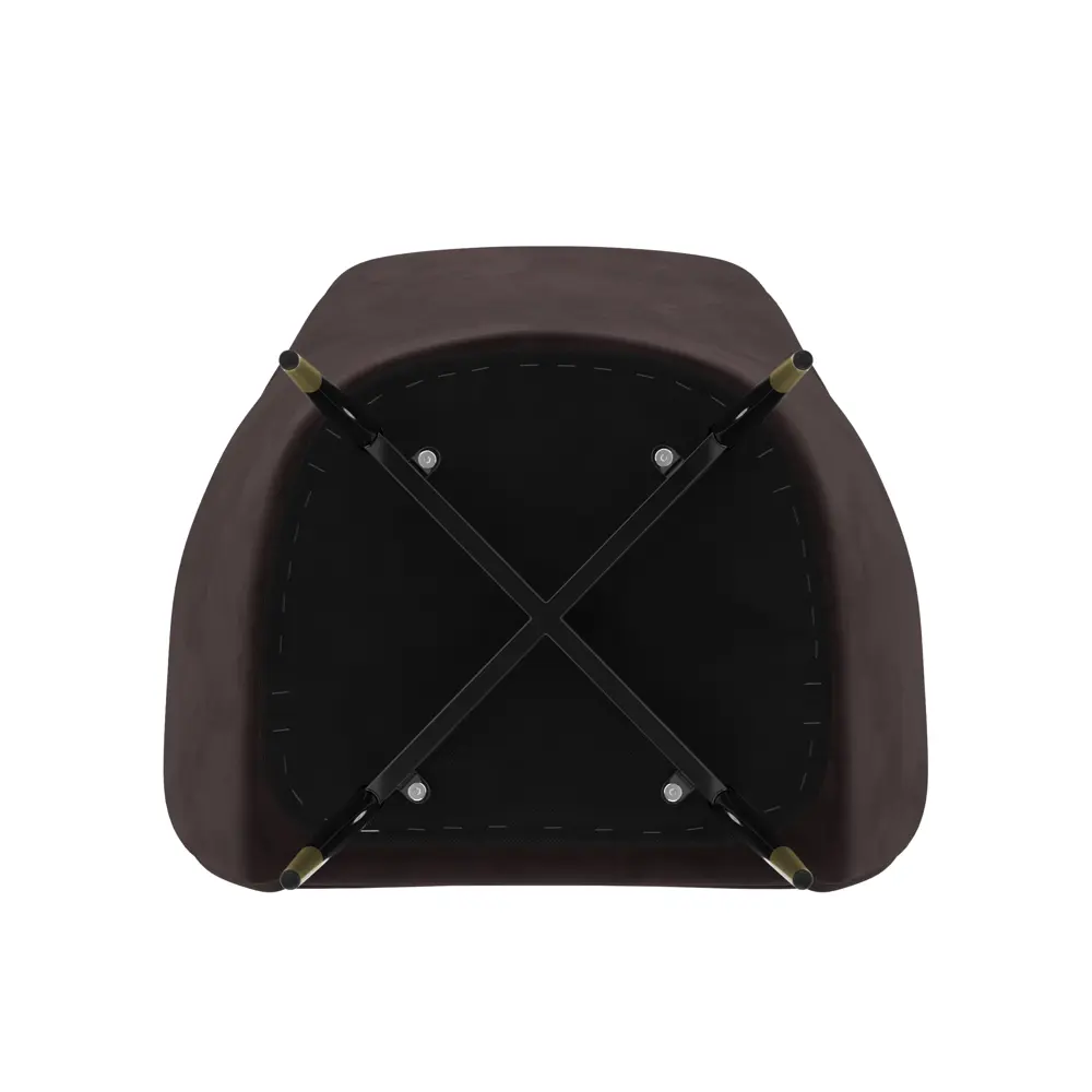 Фото 4 Стул для кухни обеденный Milavio Миллениум11Ч/З 44x87x53 см велюр цвет коричневый