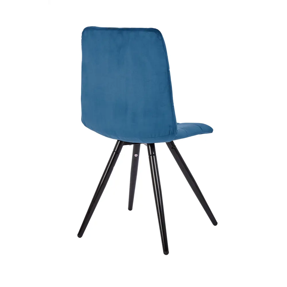 Фото 5 Комплект обеденных стульев 2 шт Polini Home berlin sm 44x86x39 см велюр цвет синий