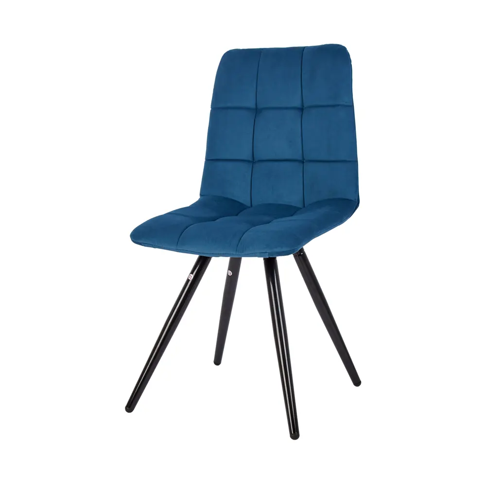 Фото Комплект обеденных стульев 2 шт Polini Home berlin sm 44x86x39 см велюр цвет синий
