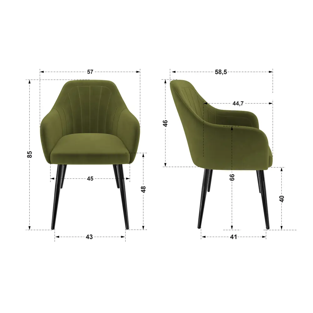 Фото 7 Стул для кухни обеденный Milavio Fdc9005 Dc2635-4A Grey 45x85x58.5 см велюр цвет зеленый Фото 7 Стул для кухни обеденный Milavio Fdc9005 Dc2635-4A Grey 45x85x58.5 см велюр цвет зеленый
