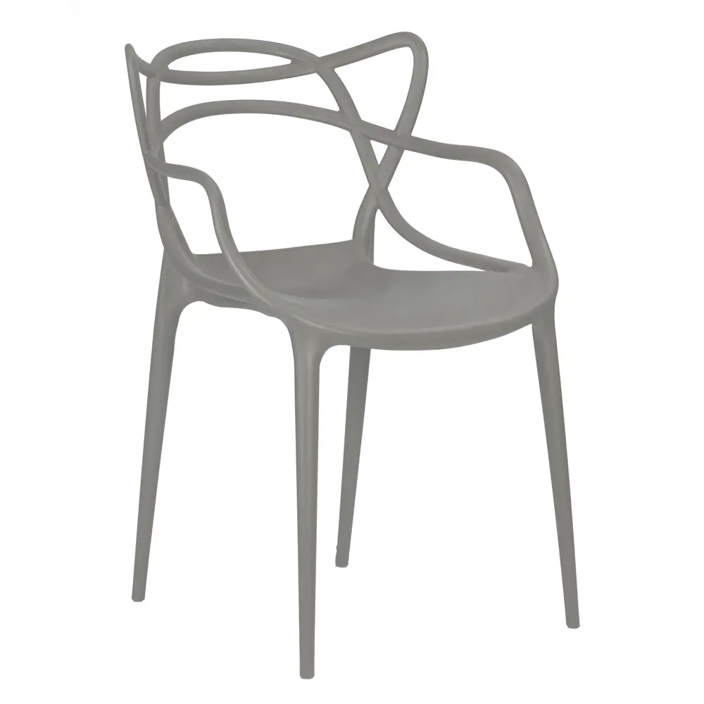 Фото 2 Комплект кухонных стульев 6 шт Dobrin Masters lmzl-pp601 50.5x81x56 см пластик цвет светло-серый