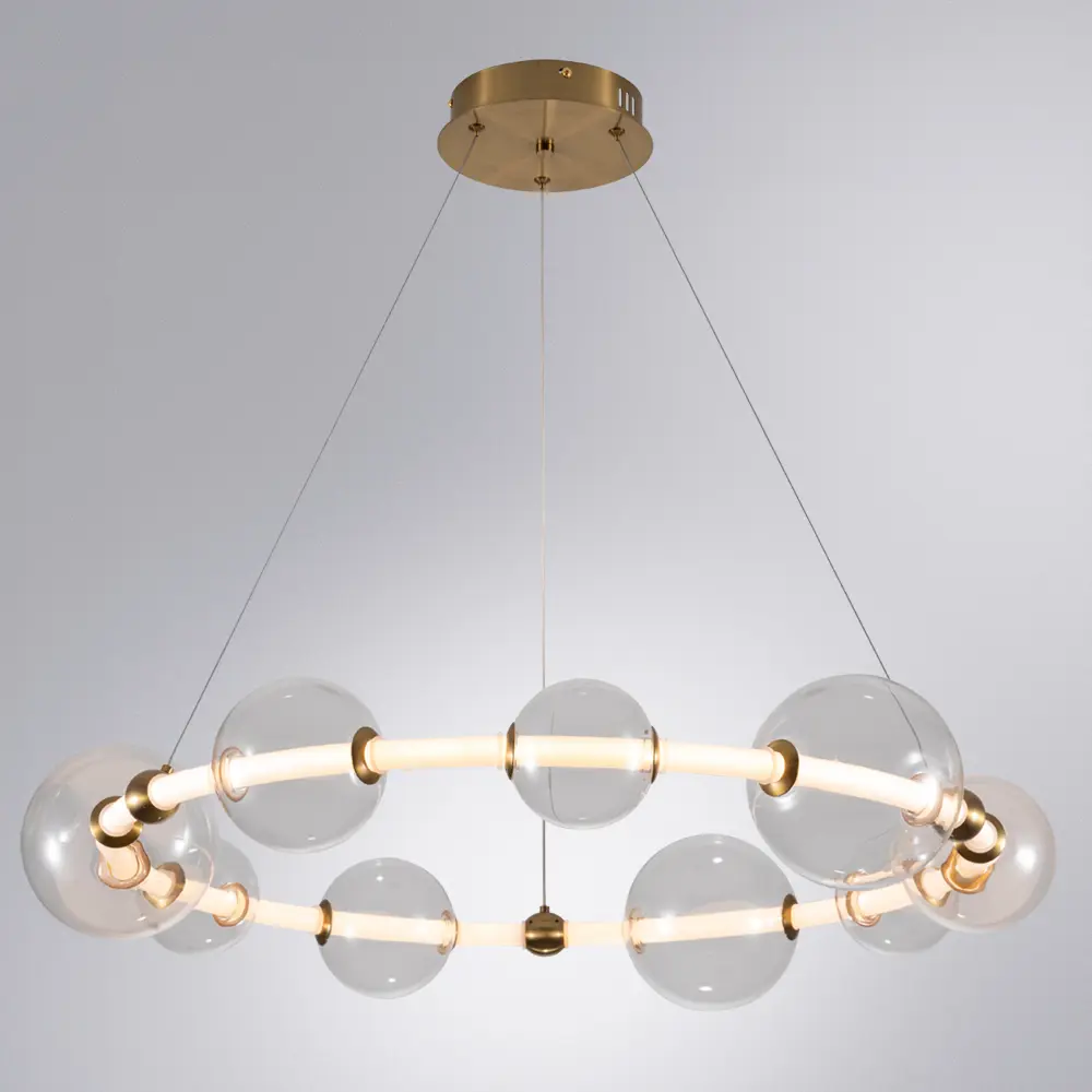 Фото 2 Люстра потолочная светодиодная ARTE LAMP A2780LM-40PB CROCUS 22 м² теплый белый свет цвет оранжевый медный Фото 2 Люстра потолочная светодиодная ARTE LAMP A2780LM-40PB CROCUS 22 м² теплый белый свет цвет оранжевый медный