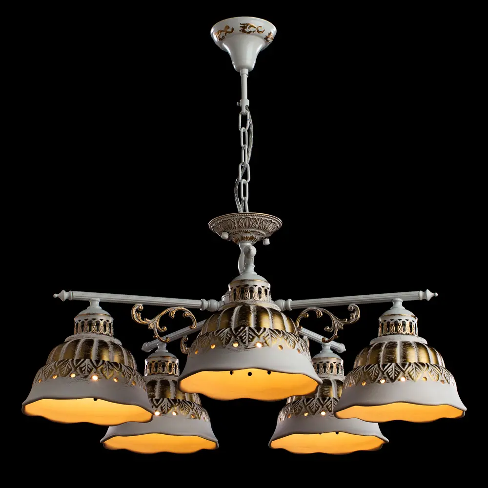 Фото 2 Люстра потолочная ARTE LAMP A2814LM-5WG A2814LM-5WG 5 ламп 12 м² цвет белый Фото 2 Люстра потолочная ARTE LAMP A2814LM-5WG A2814LM-5WG 5 ламп 12 м² цвет белый