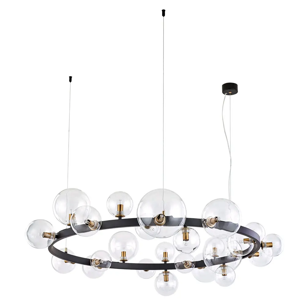 Фото Люстра потолочная ARTE LAMP A7790SP-24BK A7790SP-24BK 24 лампы 30 м² цвет черный Фото Люстра потолочная ARTE LAMP A7790SP-24BK A7790SP-24BK 24 лампы 30 м² цвет черный