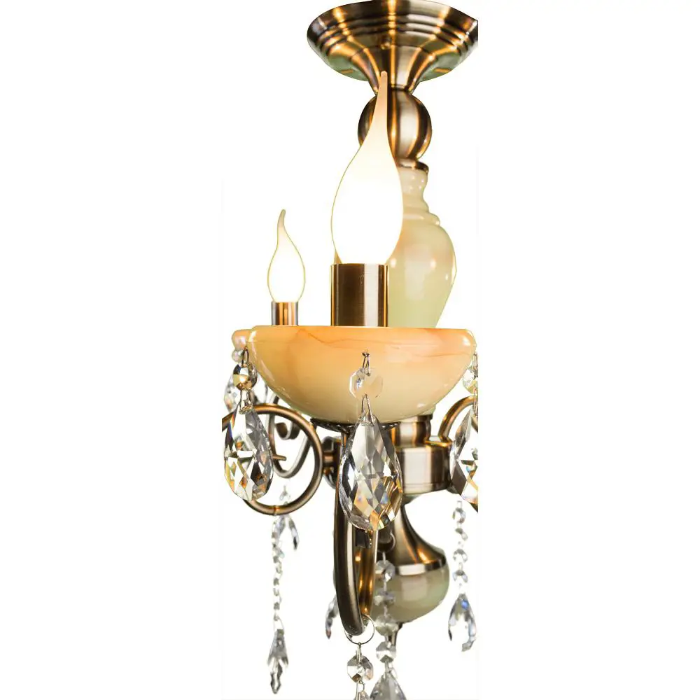 Фото 2 Светильник настенно-потолочный ARTE LAMP A9592PL-5AB ONYX GREEN 5 ламп цвет бронза Фото 2 Светильник настенно-потолочный ARTE LAMP A9592PL-5AB ONYX GREEN 5 ламп цвет бронза