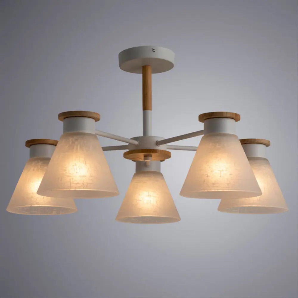 Фото 2 Люстра потолочная Arte Lamp 5 ламп 15 м² цвет белый Фото 2 Люстра потолочная Arte Lamp 5 ламп 15 м² цвет белый
