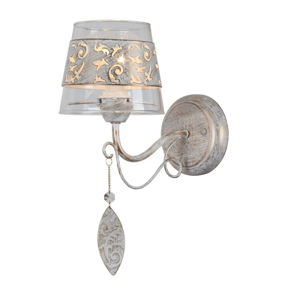 Фото Бра Arte Lamp Calice A9081AP-1WG, цвет бежевый Фото Бра Arte Lamp Calice A9081AP-1WG, цвет бежевый