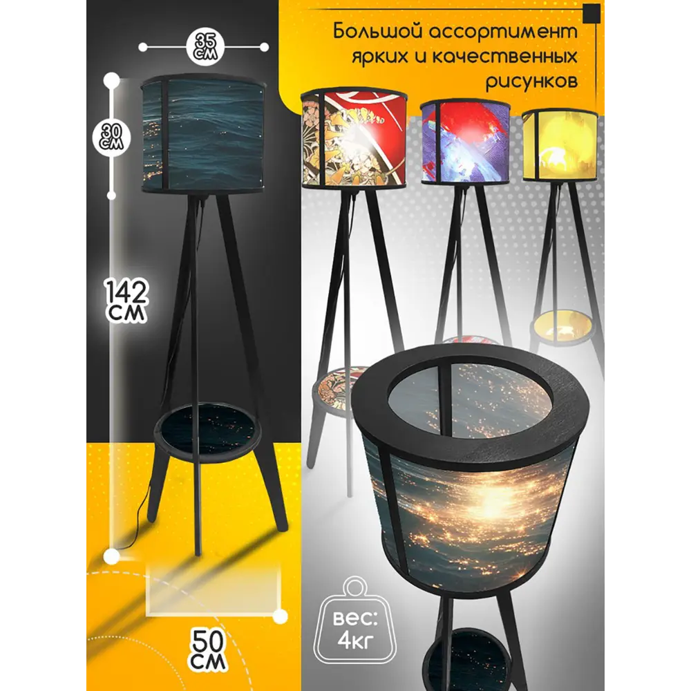 Фото 4 Торшер Бруталити Arthur cylinder искусство картина 2054 цвет черный Фото 4 Торшер Бруталити Arthur cylinder искусство картина 2054 цвет черный