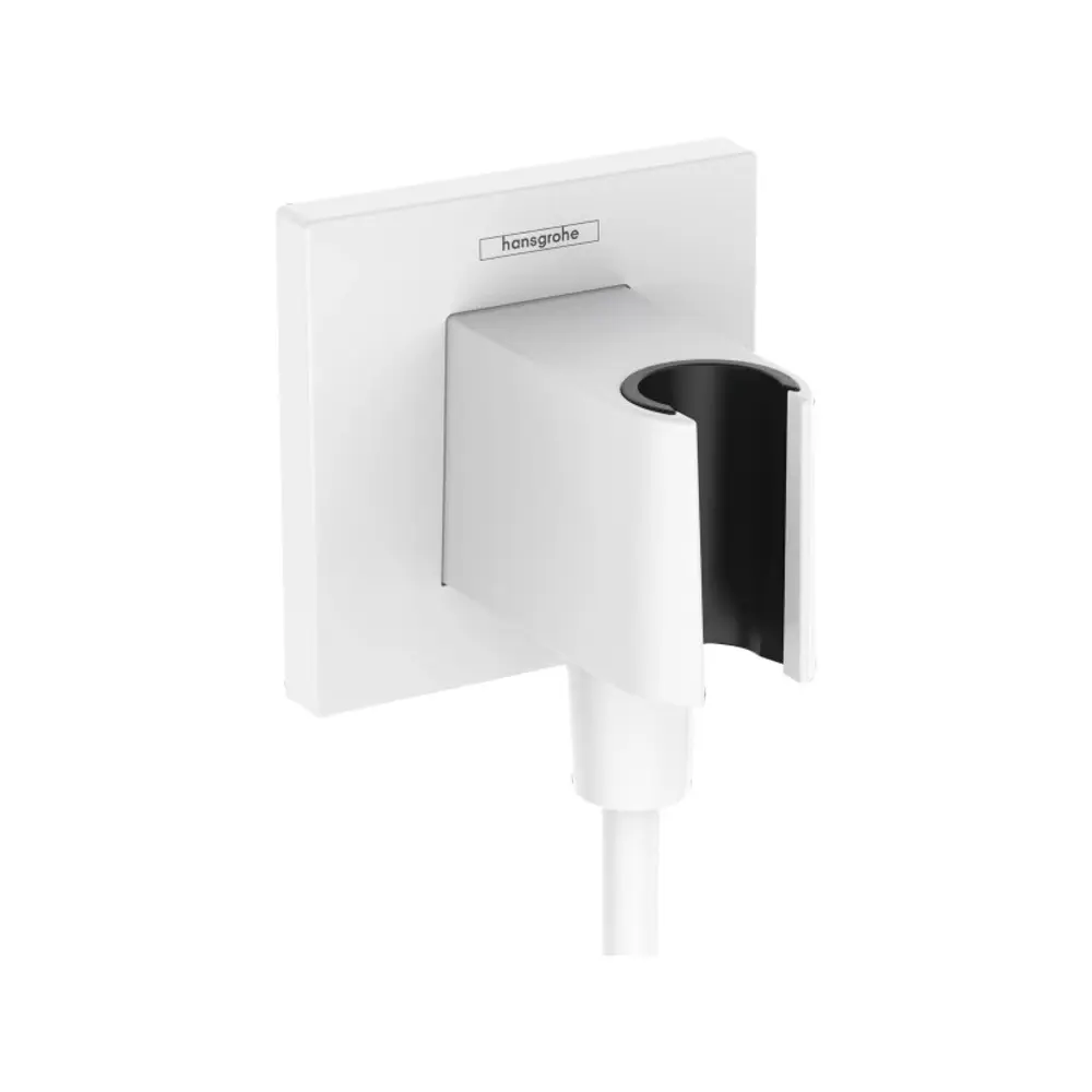 Фото Шланговое подключение Hansgrohe Fixfit E 26889700 с держателем для душа цвет белый Фото Шланговое подключение Hansgrohe Fixfit E 26889700 с держателем для душа цвет белый