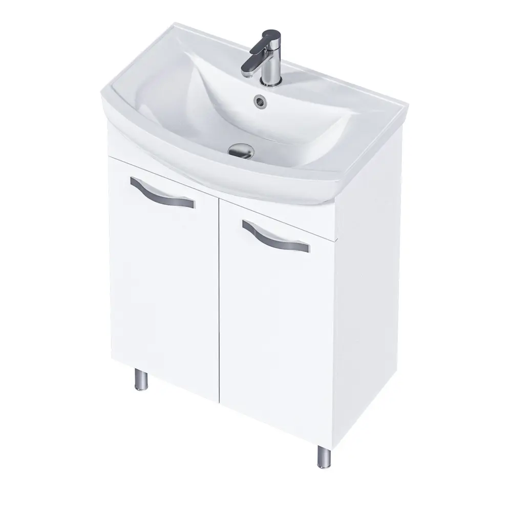 Фото 9 Тумба под раковину напольная 1Marka Вита 65 см цвет белый У50109 Фото 9 Тумба под раковину напольная 1Marka Вита 65 см цвет белый У50109