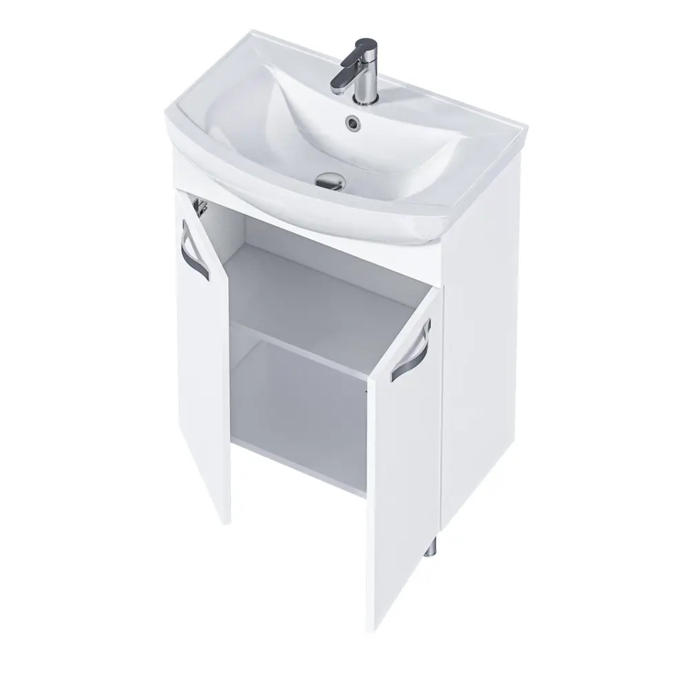 Фото 10 Тумба под раковину напольная 1Marka Вита 65 см цвет белый У50109 Фото 10 Тумба под раковину напольная 1Marka Вита 65 см цвет белый У50109