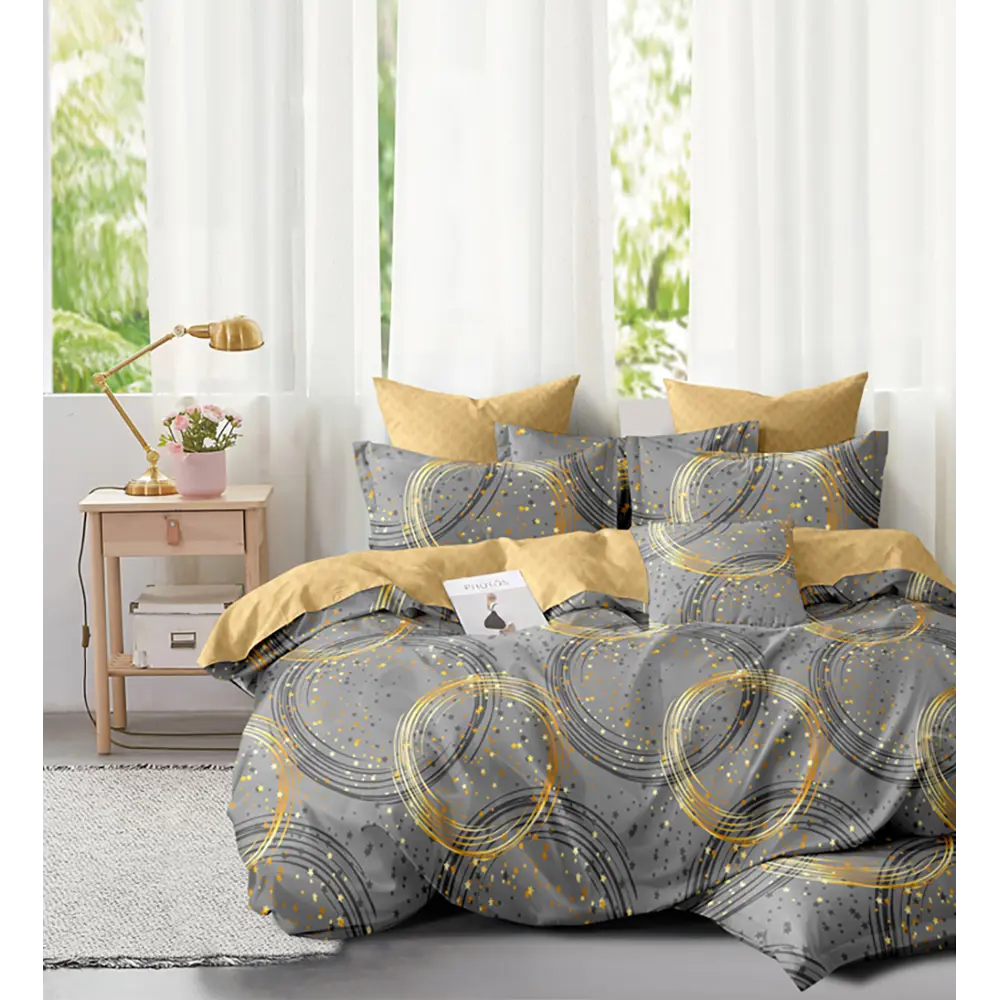 Фото Простыня Home Mercury Плеяда основа 26684, 145x214 см, поплин, без резинки