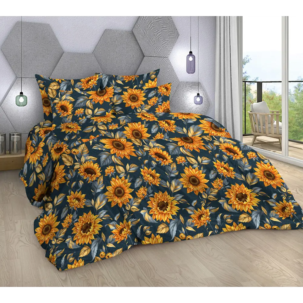 Фото Простыня Home mercury Подсолнухи 2 145x214 см бязь без резинки цвет желтый Фото Простыня Home mercury Подсолнухи 2 145x214 см бязь без резинки цвет желтый