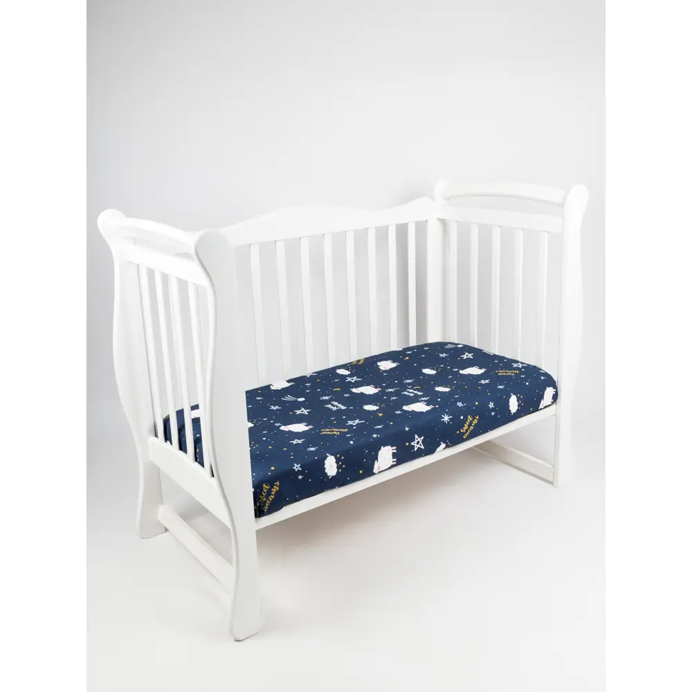 Фото 3 Простыня Amarobaby Galaxy 75x125 см, хлопок, на резинке Фото 3 Простыня Amarobaby Galaxy 75x125 см, хлопок, на резинке
