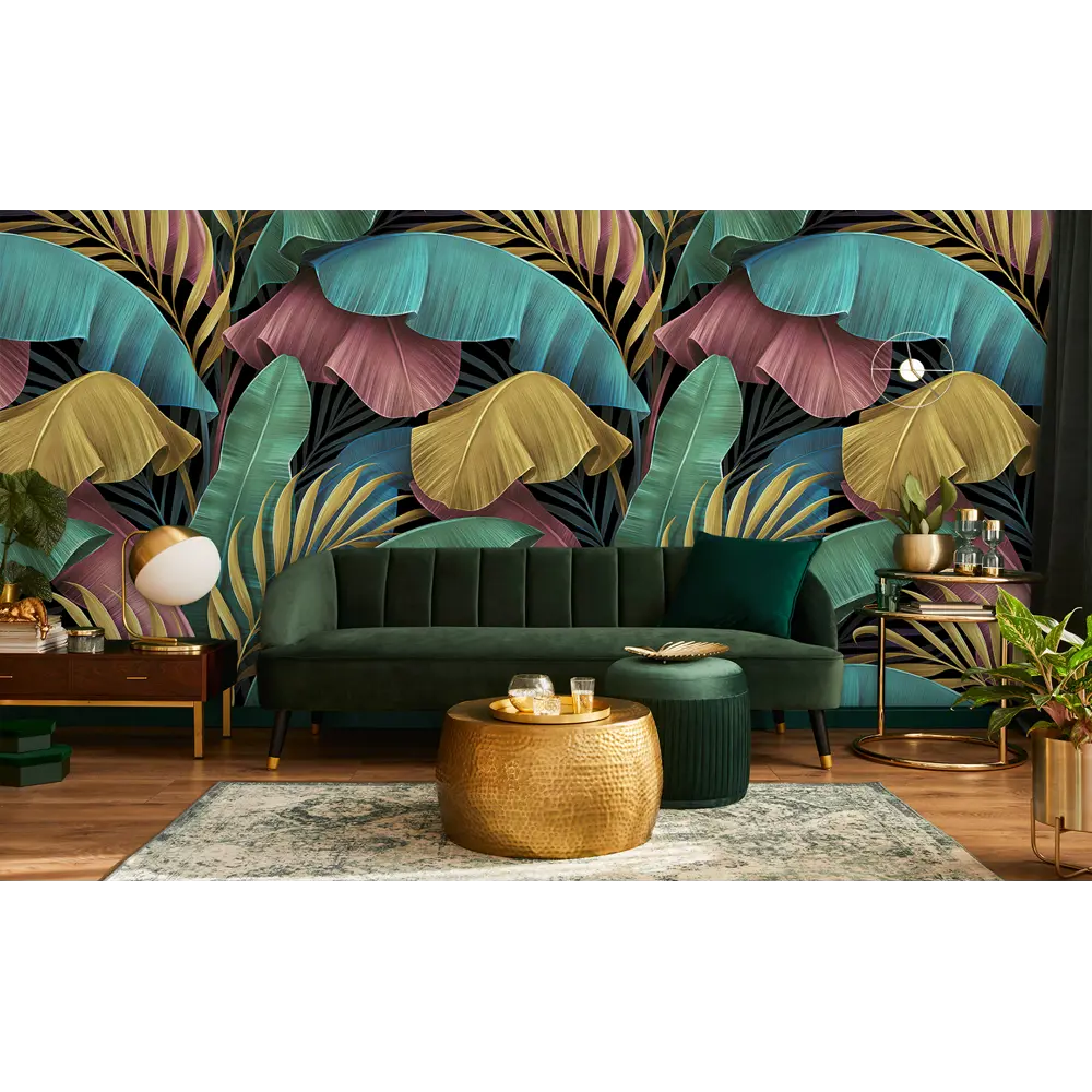 Фото 3 Фотообои флизелиновые Luxury walls 600x270 см Листья AM295 Фото 3 Фотообои флизелиновые Luxury walls 600x270 см Листья AM295