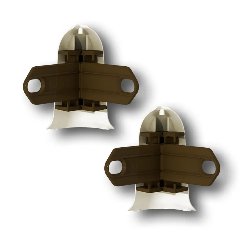 Фото 2 Угол наружный (внешний) с крепежом для плинтуса Идеал Классик 229 Дуб латте_IRC 55 мм (упаковка 20 шт)