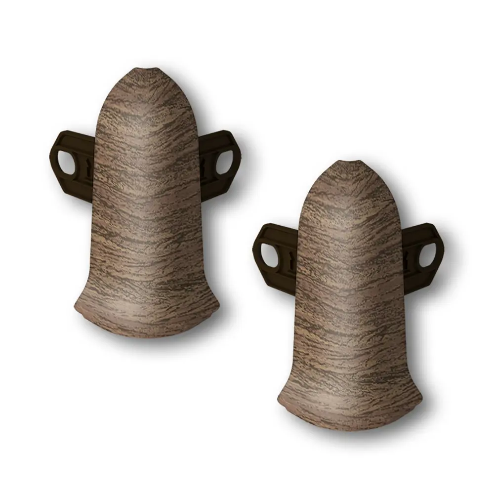 Фото Угол наружный (внешний) с крепежом для плинтуса Идеал Классик 291 Орех_IRC 55 мм (упаковка 20 шт) Фото Угол наружный (внешний) с крепежом для плинтуса Идеал Классик 291 Орех_IRC 55 мм (упаковка 20 шт)