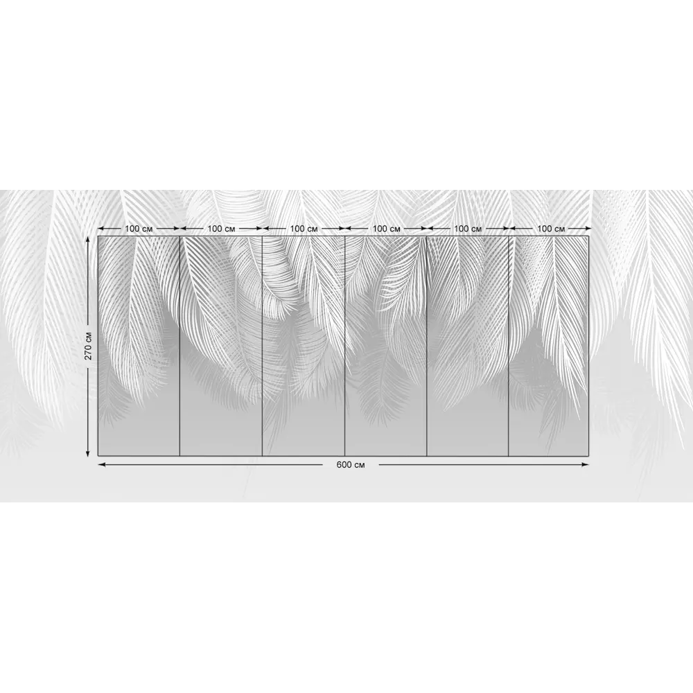 Фото 5 Фотообои флизелиновые Luxury walls 600x270 см Листья AM12206G Фото 5 Фотообои флизелиновые Luxury walls 600x270 см Листья AM12206G