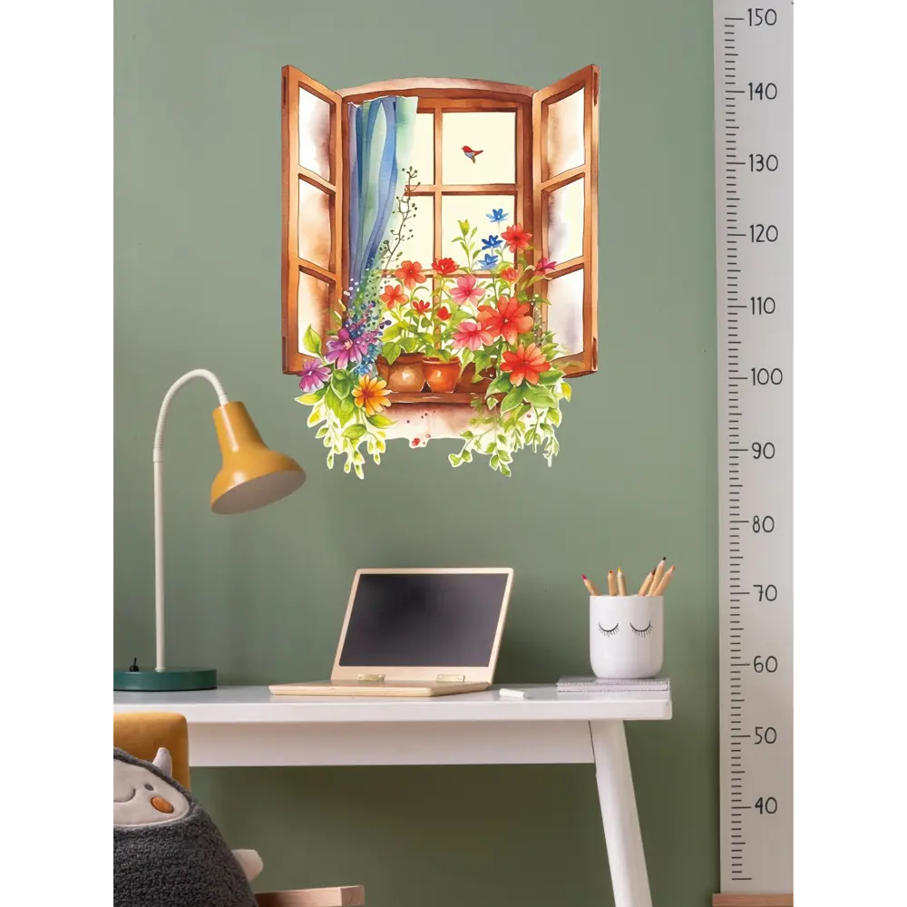 Фото 5 Наклейка Lisadecor декоративные цветы на окне S0411 40x50 см, 1 шт Фото 5 Наклейка Lisadecor декоративные цветы на окне S0411 40x50 см, 1 шт