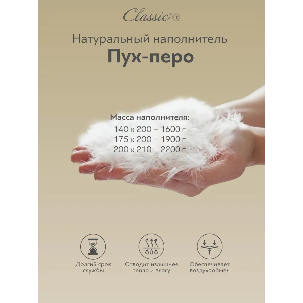 Фото 8 Набор 1 одеяло+2 подушки Пушэ 60% сибирский гусиный пух 40% перо в хлопковом тике 140x200 см 50x70 см Фото 8 Набор 1 одеяло+2 подушки Пушэ 60% сибирский гусиный пух 40% перо в хлопковом тике 140x200 см 50x70 см
