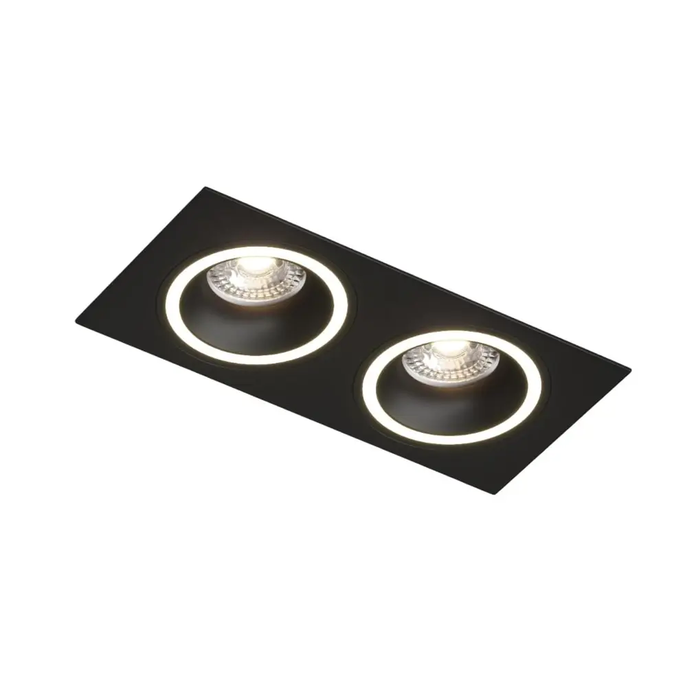 Фото 2 Светильник точечный встраиваемый светодиодный Denkirs Dk2062-bk 10 м² под отверстие 92 см цвет черный Фото 2 Светильник точечный встраиваемый светодиодный Denkirs Dk2062-bk 10 м² под отверстие 92 см цвет черный