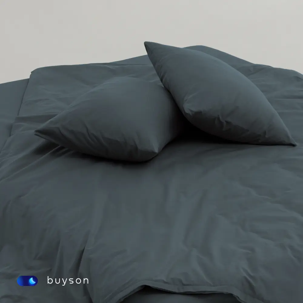 Фото 9 Простыня buyson BuyRelax серо-голубая 220x240 см, хлопок, без резинки Фото 9 Простыня buyson BuyRelax серо-голубая 220x240 см, хлопок, без резинки